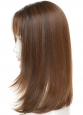 Lace Front Mono Top Bangs 16 | Chocolate with Caramel