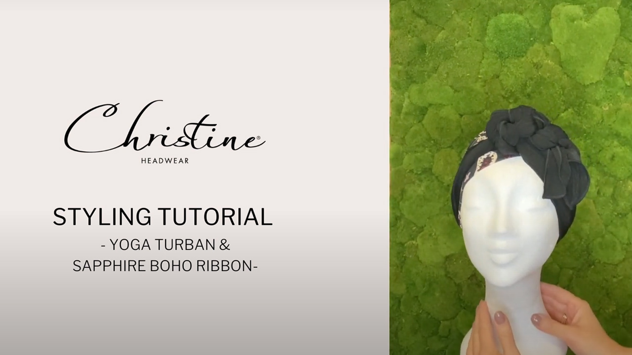 Christine Headwear - Sapphire Ribbon Styling